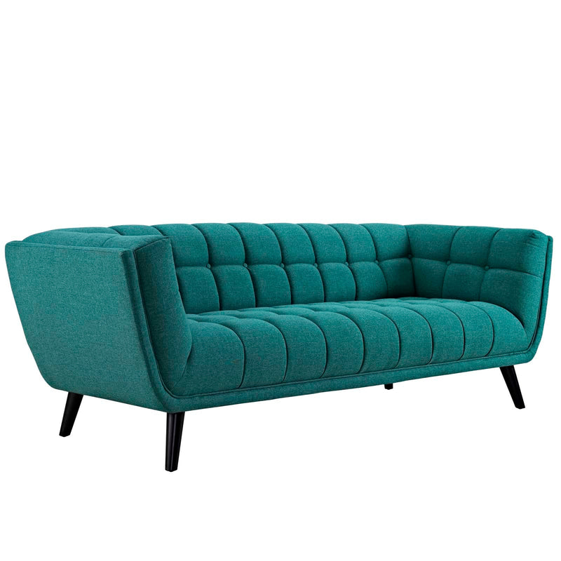 Atharv 3 Piece Upholstered Fabric Sofa Loveseat and Armchair Set