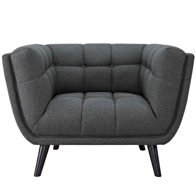 Atharv 2 Piece Upholstered Fabric Sofa and Armchair Set