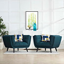 Atharv 2 Piece Upholstered Fabric Armchair Set