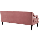 Daleyza Button Tufted Performance Velvet Sofa