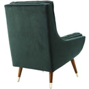 Allyson Button Tufted Performance Velvet Lounge Chair