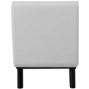 Avyaan Tufted Button Faux Leather Accent Bench