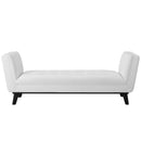 Avyaan Tufted Button Faux Leather Accent Bench
