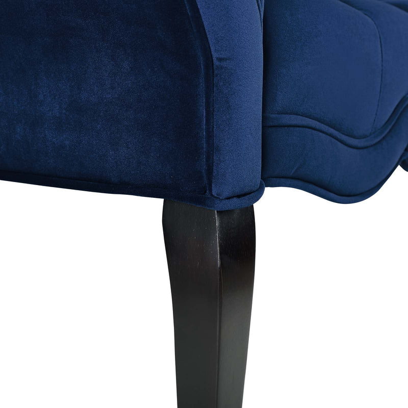 Felix Chesterfield Style Button Tufted Performance Velvet Bench