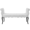 Felix Chesterfield Style Button Tufted Performance Velvet Bench