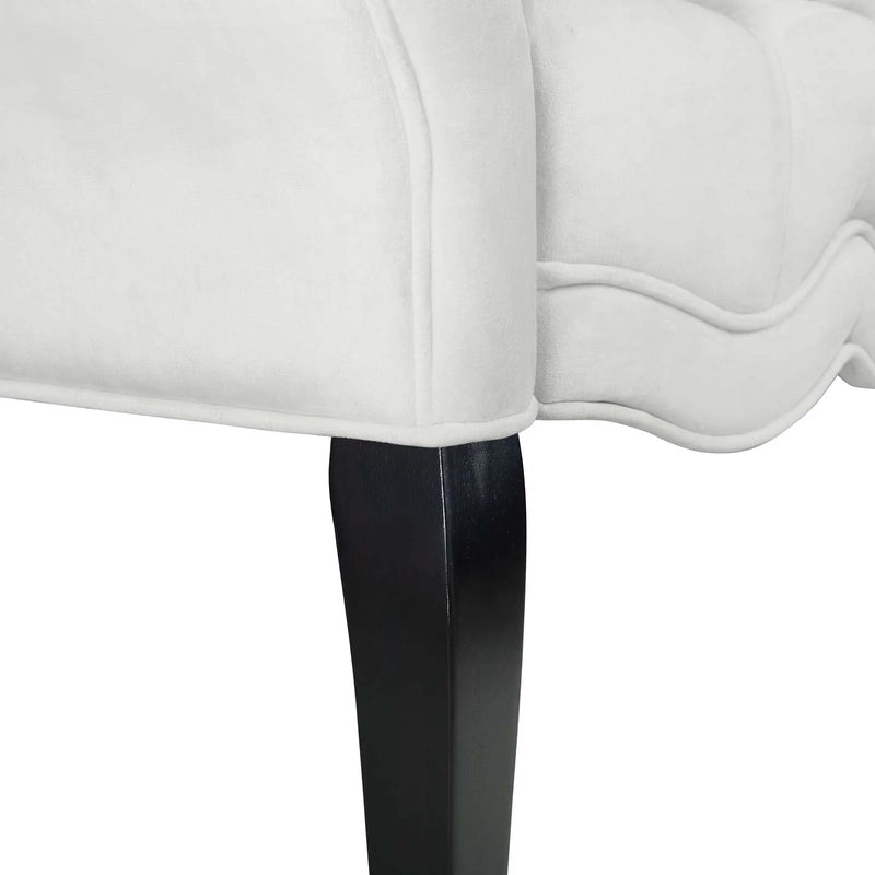 Felix Chesterfield Style Button Tufted Performance Velvet Bench