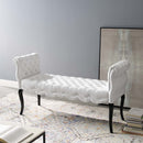 Felix Chesterfield Style Button Tufted Performance Velvet Bench