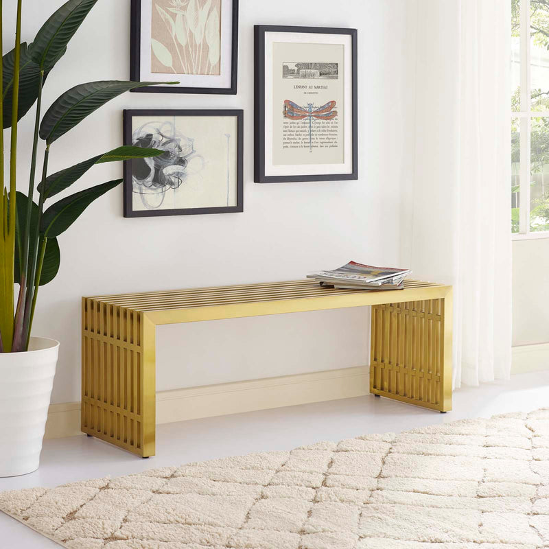 Kartier Medium Stainless Steel Bench