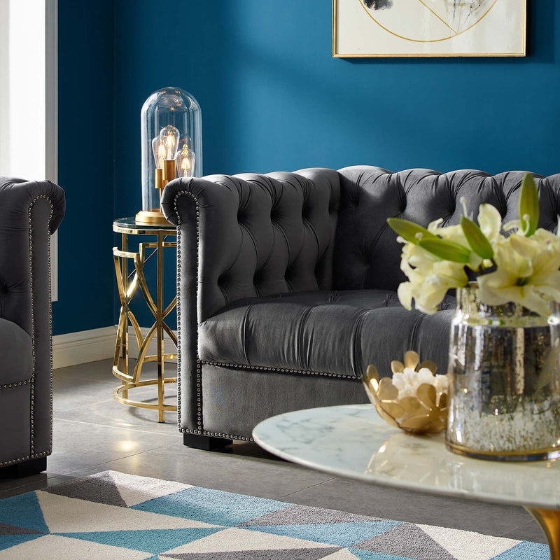 Sylvie Performance Velvet Sofa