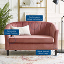 Jamal Channel Tufted Performance Velvet Loveseat