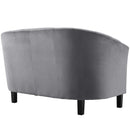 Jamal Channel Tufted Performance Velvet Loveseat