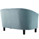 Jamal Channel Tufted Performance Velvet Loveseat