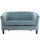 Jamal Channel Tufted Performance Velvet Loveseat