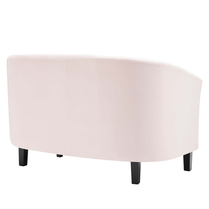 Jamal Channel Tufted Performance Velvet Loveseat