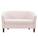 Jamal Channel Tufted Performance Velvet Loveseat