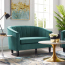 Jamal Channel Tufted Performance Velvet Loveseat