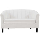 Jamal Channel Tufted Performance Velvet Loveseat