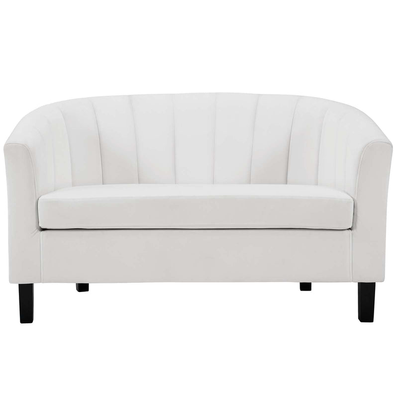 Jamal Channel Tufted Performance Velvet Loveseat