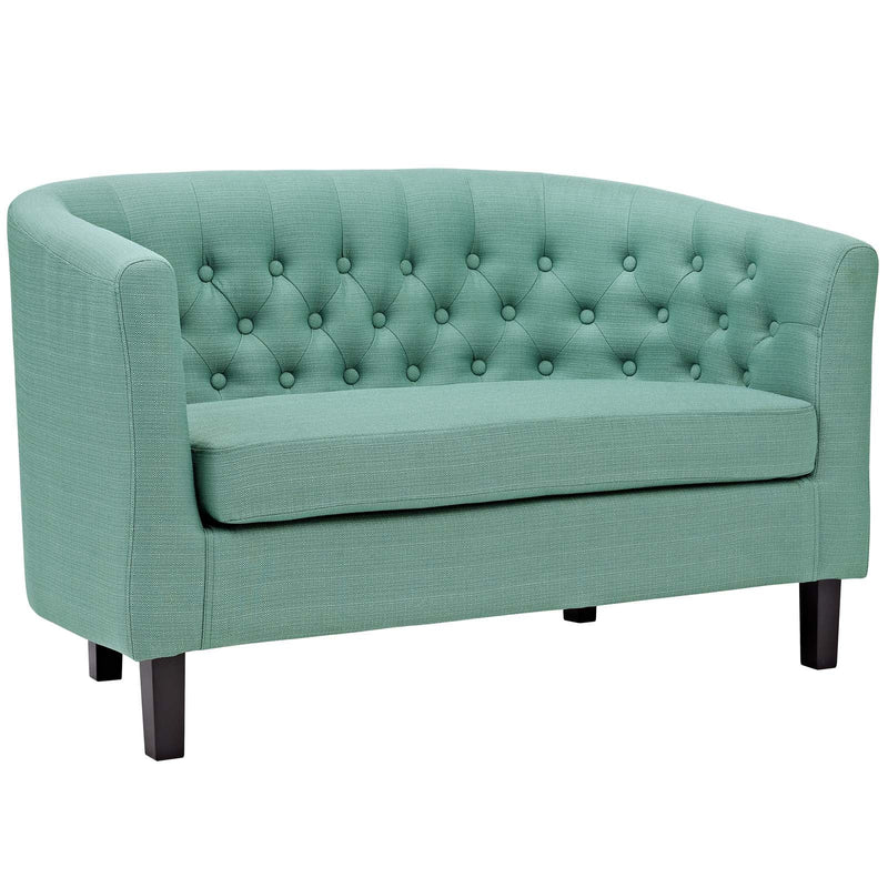 Julianna 3 Piece Upholstered Fabric Loveseat and Armchair Set