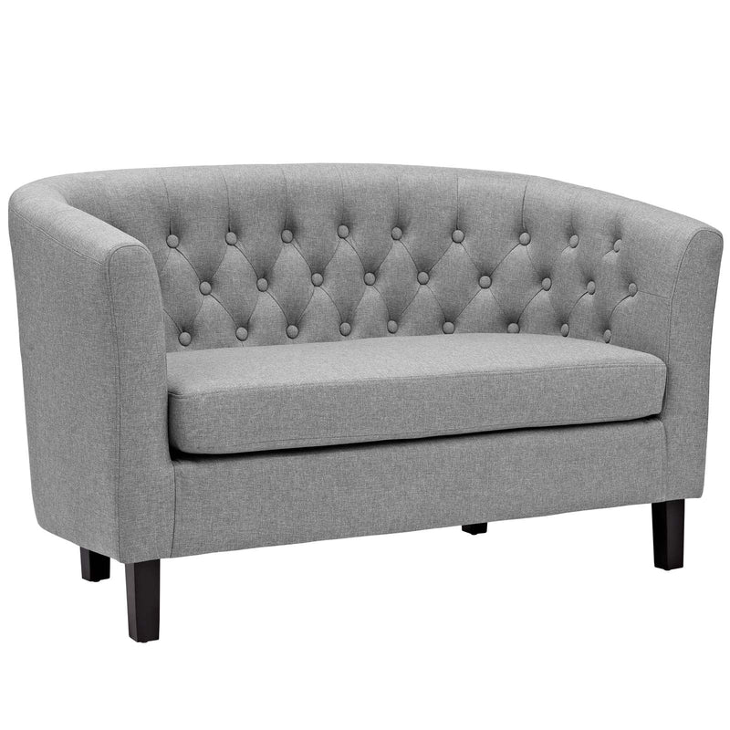 Julianna 3 Piece Upholstered Fabric Loveseat and Armchair Set