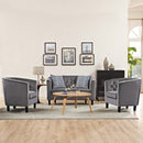 Jamal 3 Piece Performance Velvet Loveseat and Armchair Set