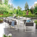 Jasper 9 Piece Outdoor Patio Aluminum Dining Set