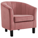 Jamal Channel Tufted Performance Velvet Armchair