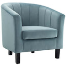 Jamal Channel Tufted Performance Velvet Armchair