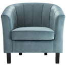 Jamal Channel Tufted Performance Velvet Armchair