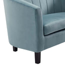 Jamal Channel Tufted Performance Velvet Armchair