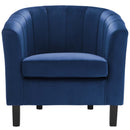 Jamal Channel Tufted Performance Velvet Armchair