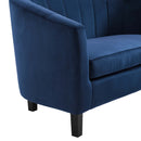 Jamal Channel Tufted Performance Velvet Armchair