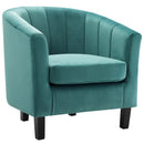 Jamal Channel Tufted Performance Velvet Armchair