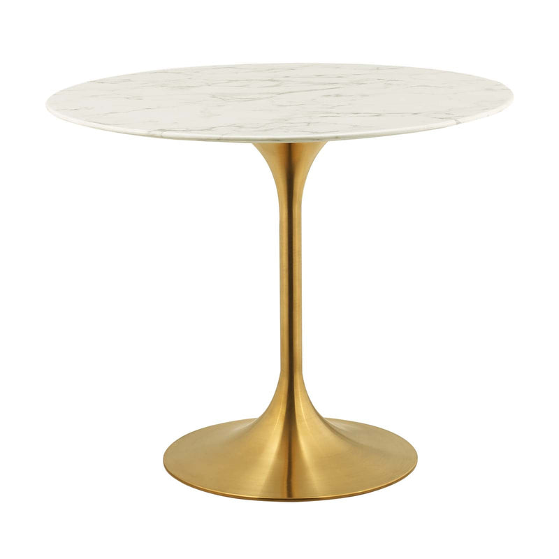 Fallon 36" Round Artificial Marble Dining Table