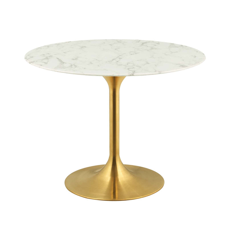 Fallon 40" Round Artificial Marble Dining Table