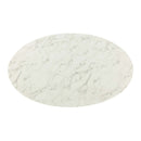Fallon 47" Oval Artificial Marble Dining Table