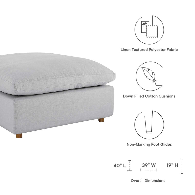 Liberty Down Filled Overstuffed Ottoman