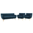 Emilia 3 Piece Living Room Set
