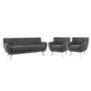 Emilia 3 Piece Living Room Set