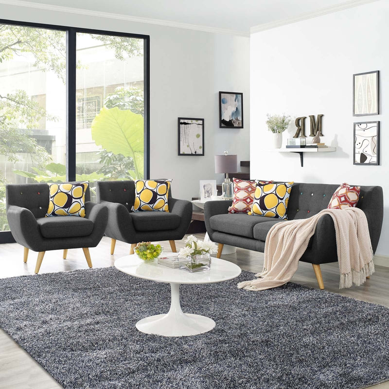Emilia 3 Piece Living Room Set