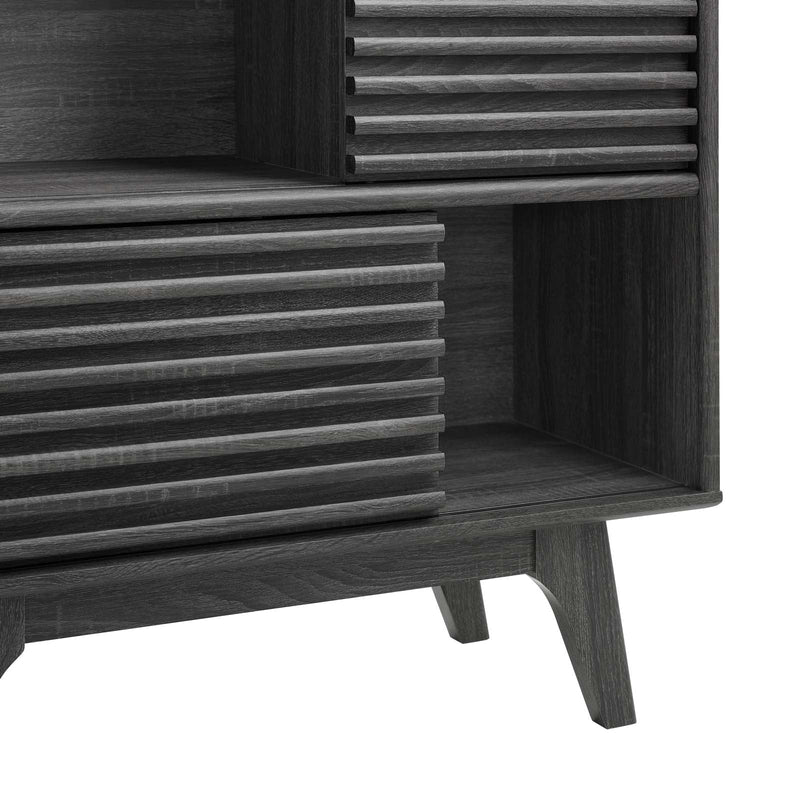 Allyson Three-Tier Display Storage Cabinet Stand