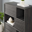 Allyson Three-Tier Display Storage Cabinet Stand