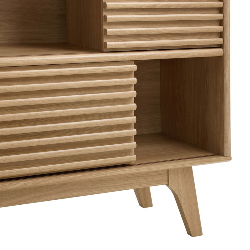 Allyson Three-Tier Display Storage Cabinet Stand
