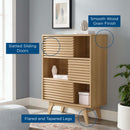 Allyson Three-Tier Display Storage Cabinet Stand
