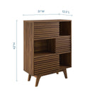 Allyson Three-Tier Display Storage Cabinet Stand
