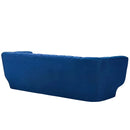 Cayson Vertical Channel Tufted Performance Velvet Sofa