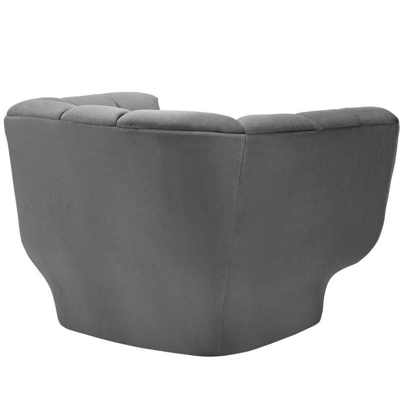 Genesis Performance Velvet Swivel Armchair