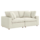 Liberty Down Filled Overstuffed 2 Piece Sectional Sofa Set