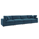 Liberty Down Filled Overstuffed 4 Piece Sectional Sofa Set
