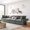 Liberty Down Filled Overstuffed 4 Piece Sectional Sofa Set